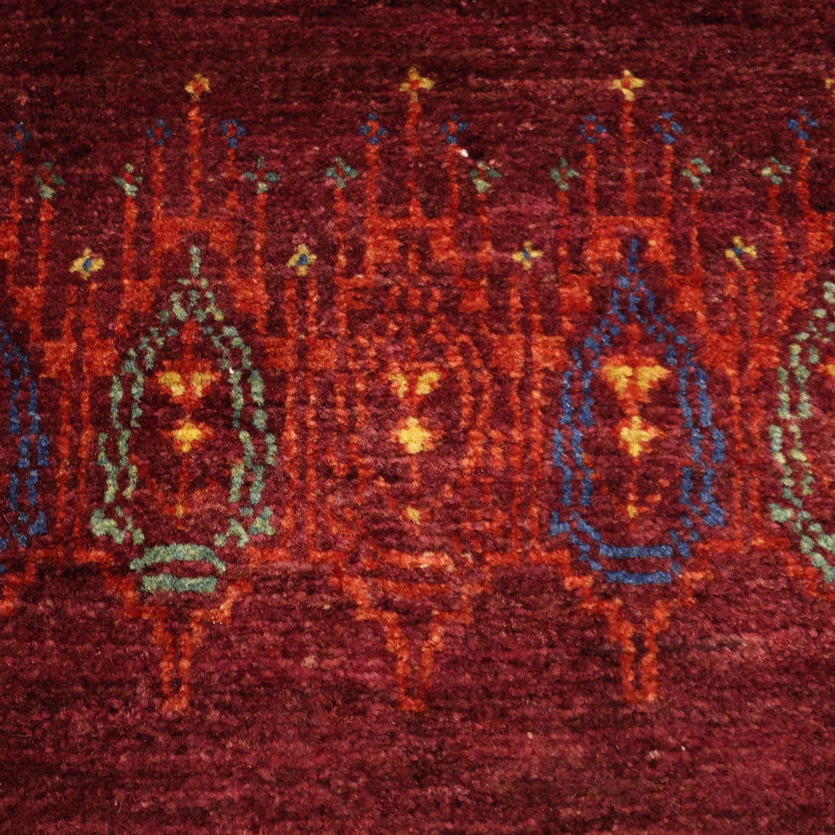 Tapis Gabbeh - Persan Kashkuli - 150 x 84 cm - rouge