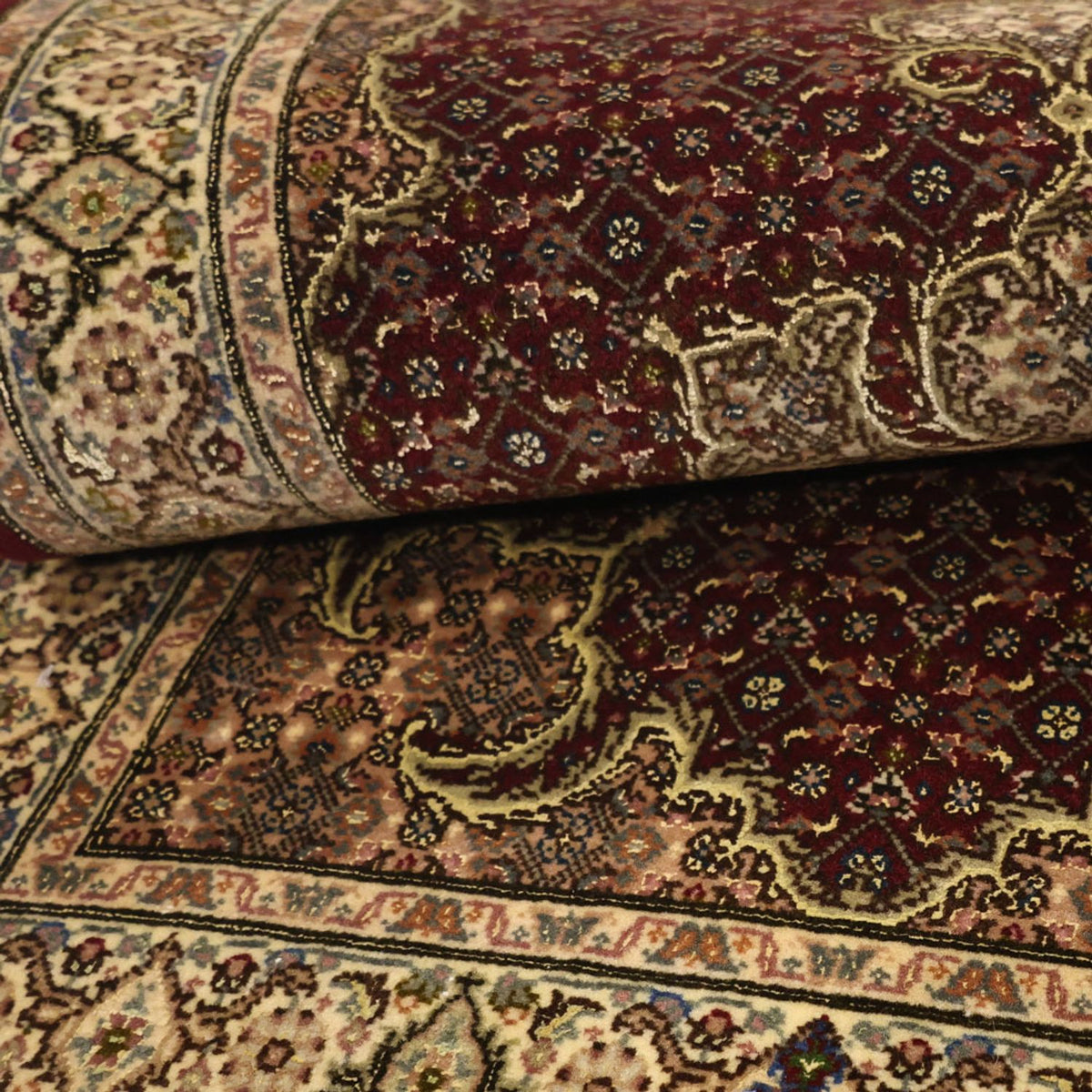 Tapis persan - Tabriz - Royal - 110 x 59 cm - beige foncé