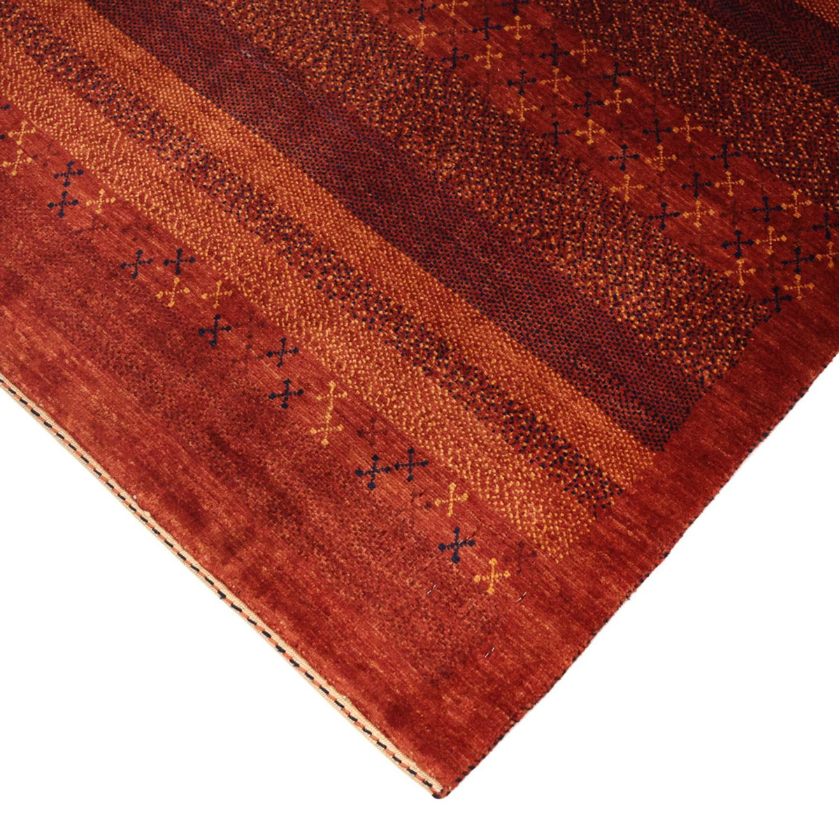 Tapis Gabbeh - Persan Kashkuli - 114 x 97 cm - multicolore