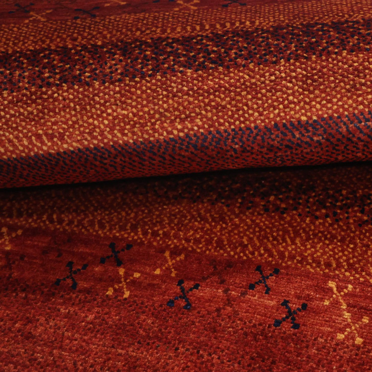 Tapis Gabbeh - Persan Kashkuli - 114 x 97 cm - multicolore