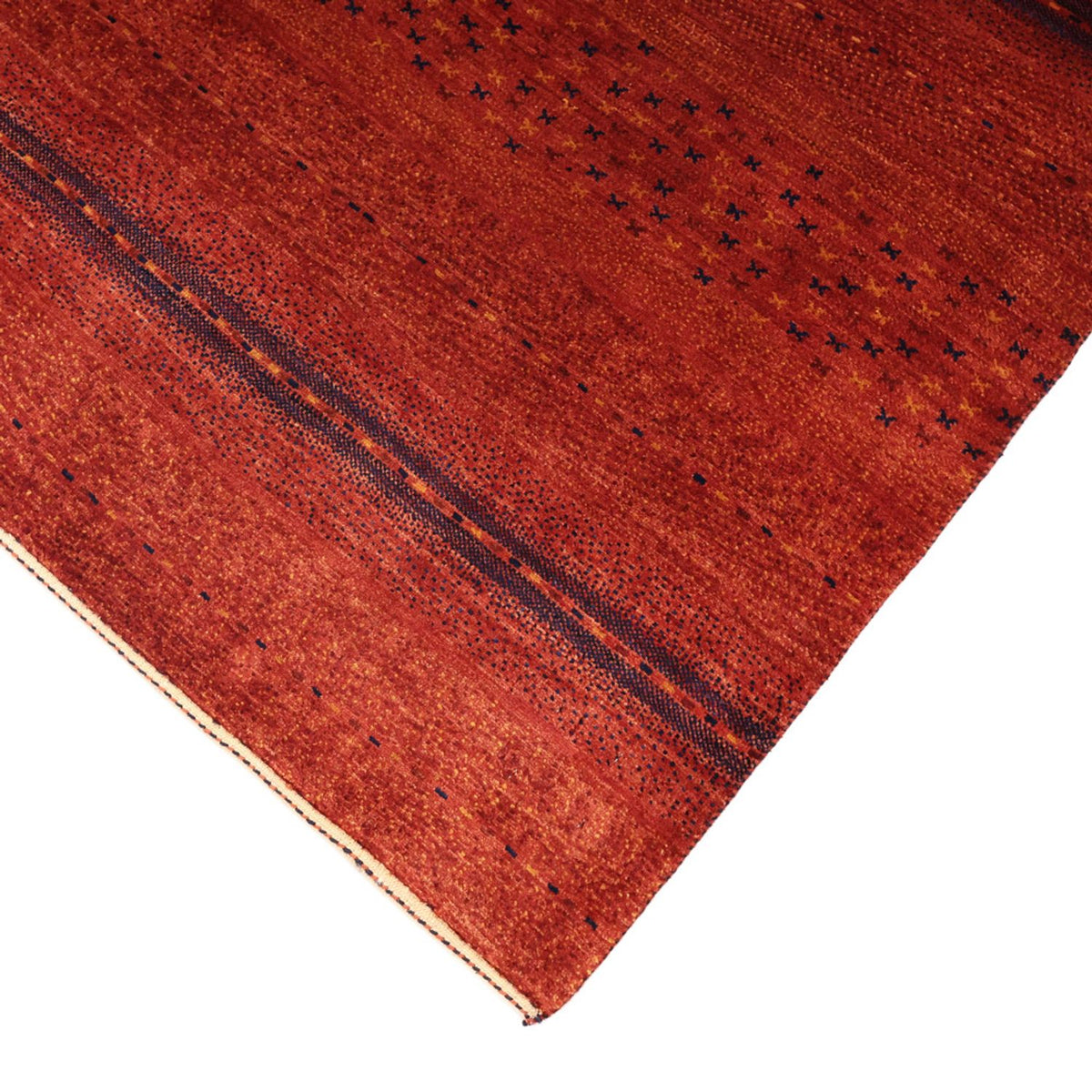 Tapis Gabbeh - Persan Kashkuli carré  - 116 x 102 cm - multicolore