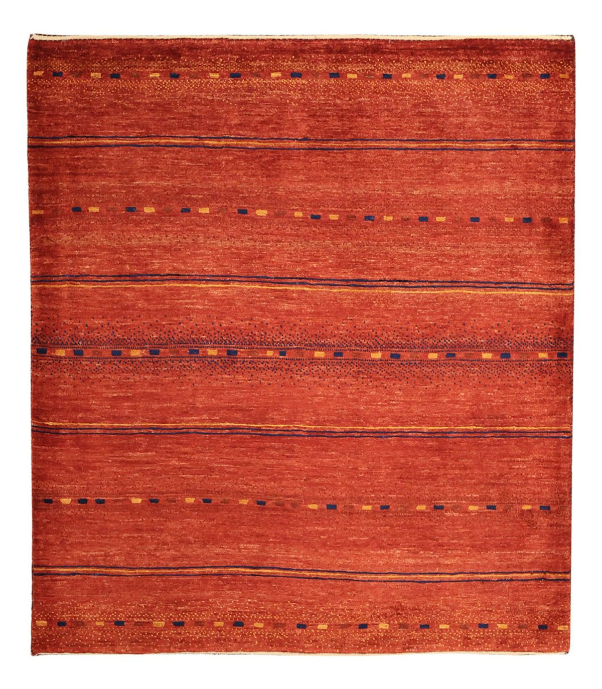 Tapis Gabbeh - Persan Kashkuli carré  - 112 x 102 cm - multicolore