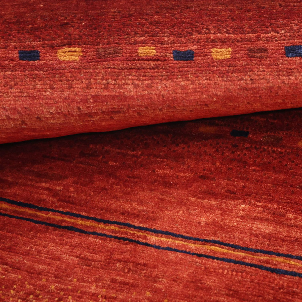 Tapis Gabbeh - Persan Kashkuli carré  - 112 x 102 cm - multicolore