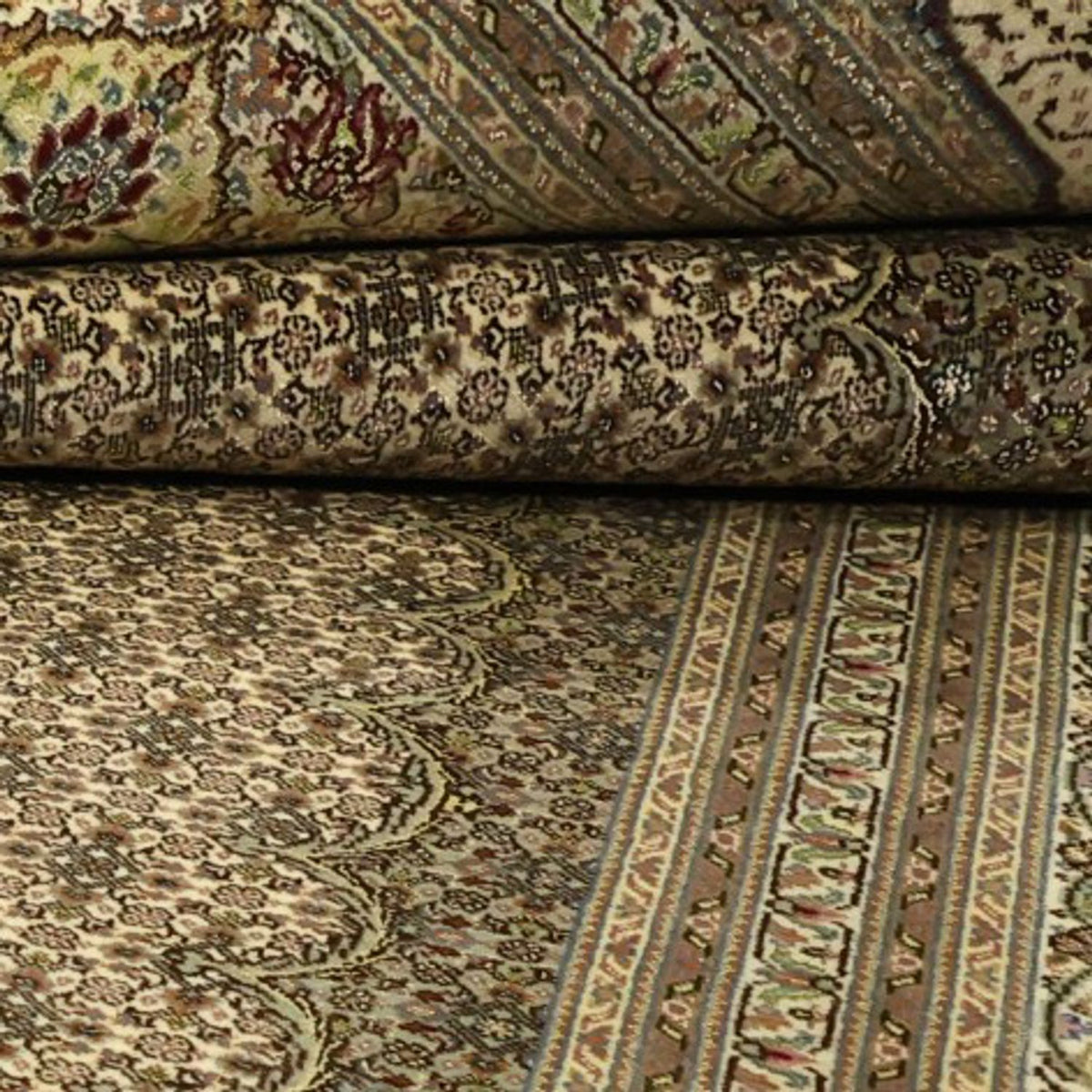 Tapis persan - Tabriz - Royal - Royal - 336 x 252 cm - taupe