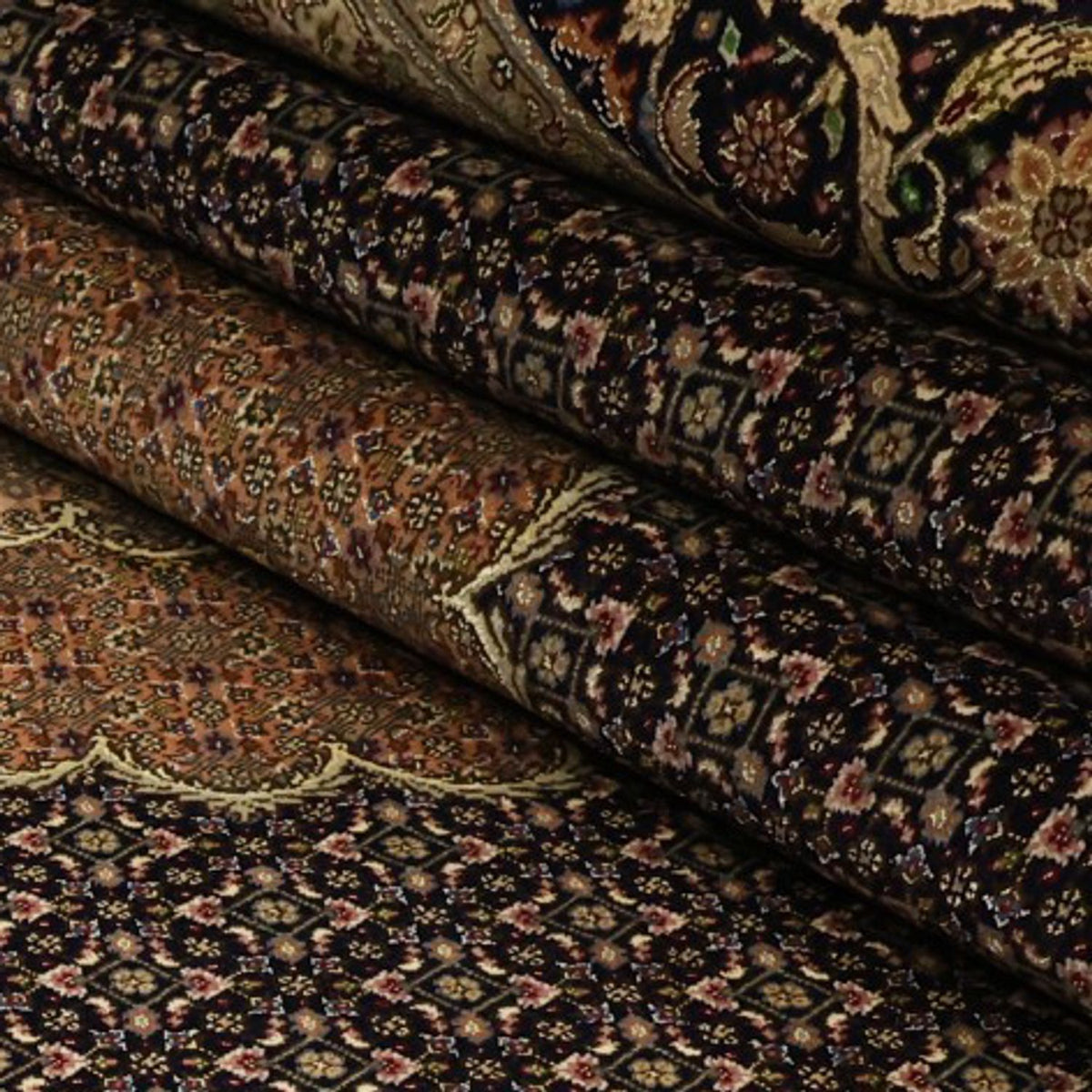 Tapis persan - Tabriz - Royal - Royal - 354 x 248 cm - marron foncé