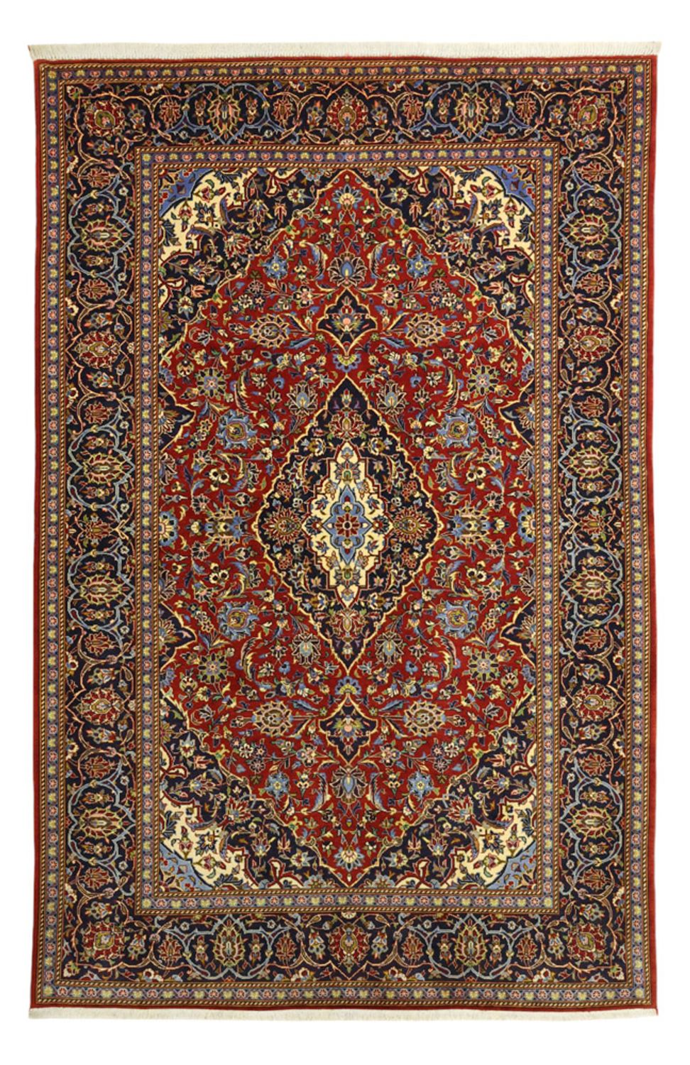 Tapis persan - Keshan - 222 x 144 cm - rouge