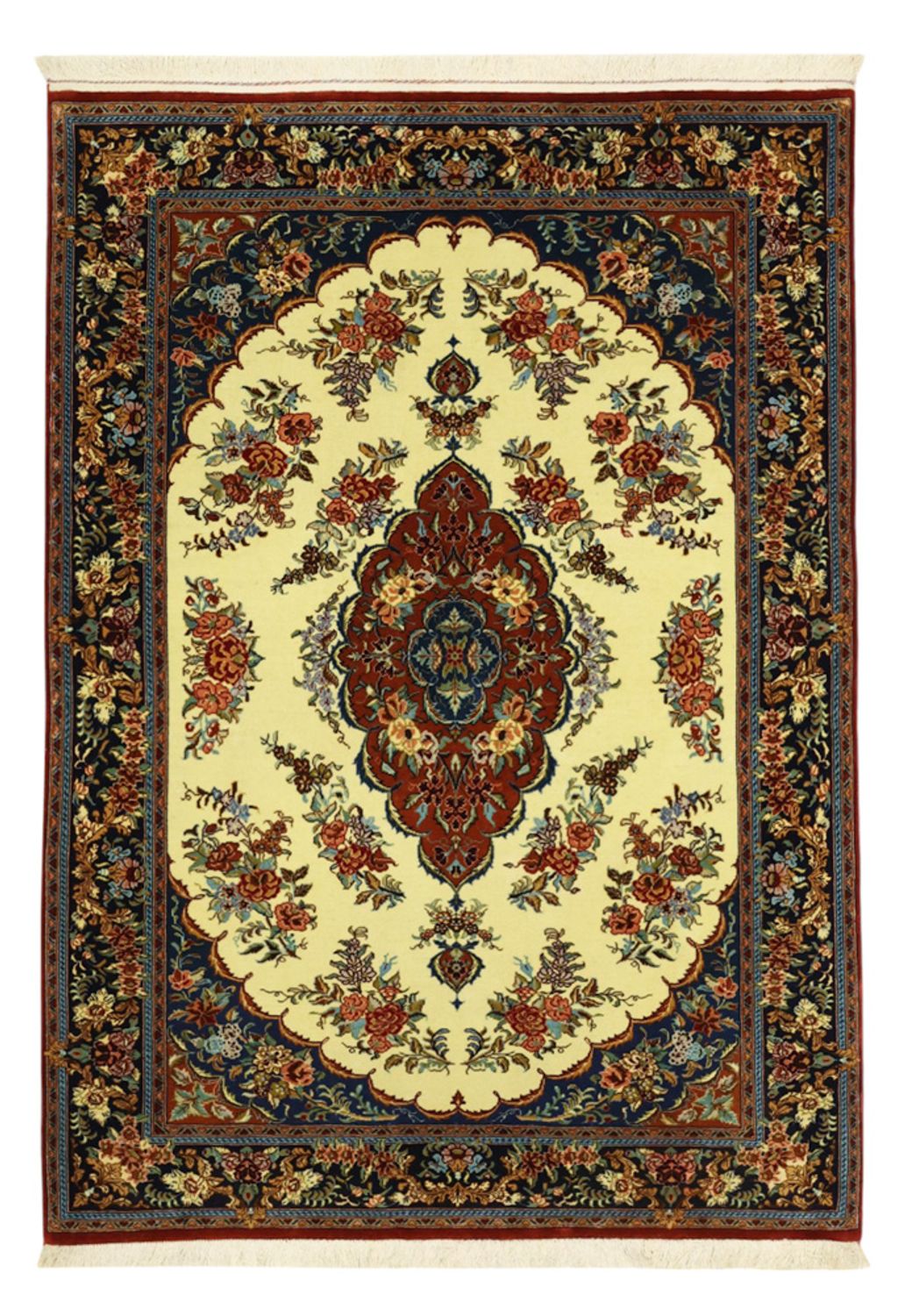 Tapis persan - Classique - 146 x 105 cm - crème