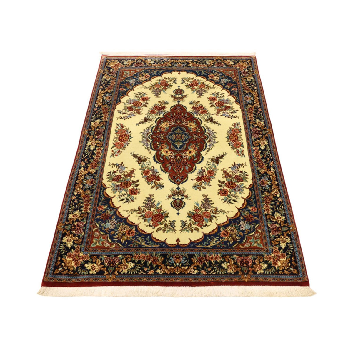 Tapis persan - Classique - 146 x 105 cm - crème