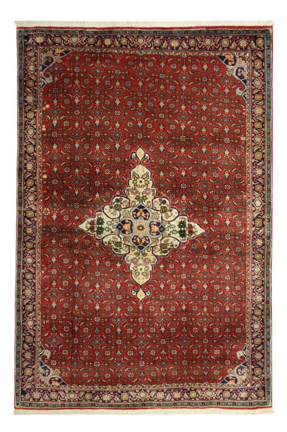 Tapis persan - Bidjar - 217 x 144 cm - rouge