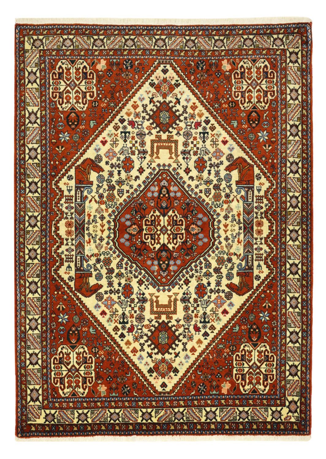 Tapis persan - Nomadic - 140 x 103 cm - crème