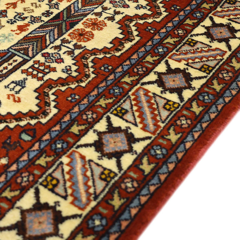 Tapis persan - Nomadic - 140 x 103 cm - crème