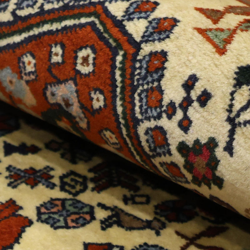 Tapis persan - Nomadic - 140 x 103 cm - crème