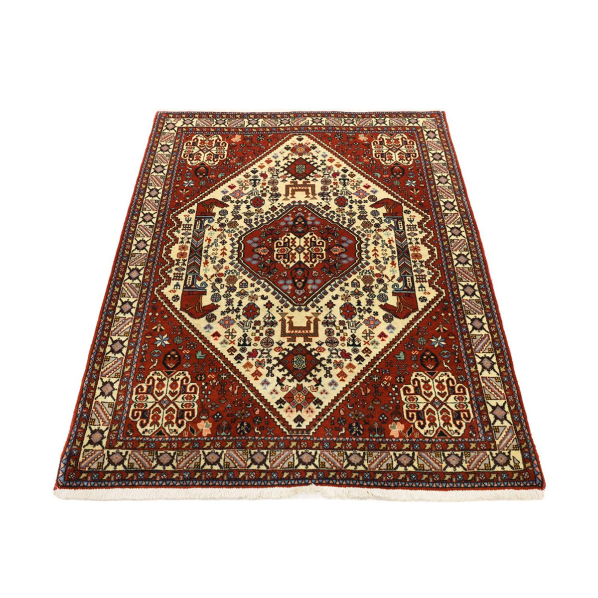 Tapis persan - Nomadic - 140 x 103 cm - crème