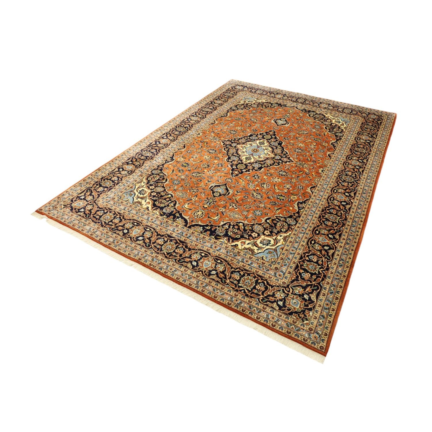 Tapis persan - Keshan - 347 x 251 cm - rouge clair