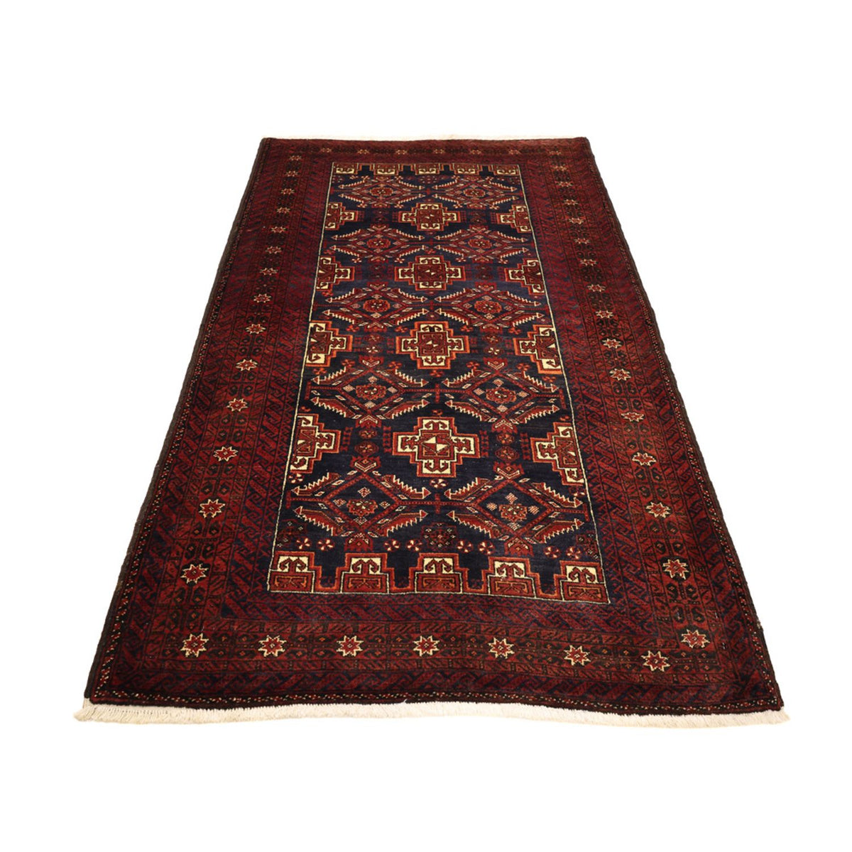 Tapis Belutsch - 192 x 105 cm - rouge foncé