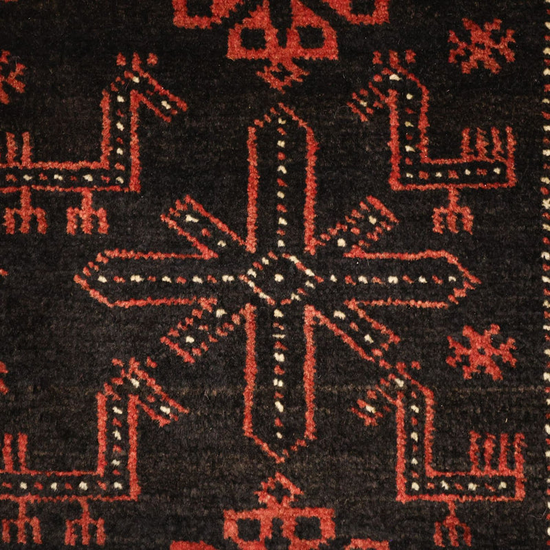 Tapis de couloir Tapis Belutsch - 197 x 105 cm - rouge foncé
