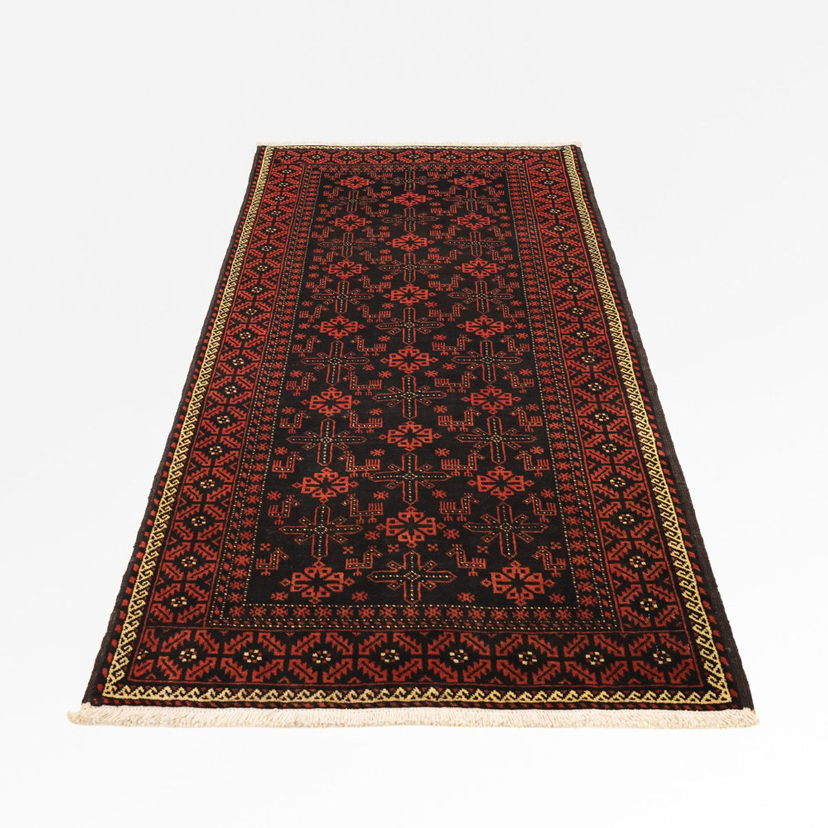 Tapis de couloir Tapis Belutsch - 197 x 105 cm - rouge foncé