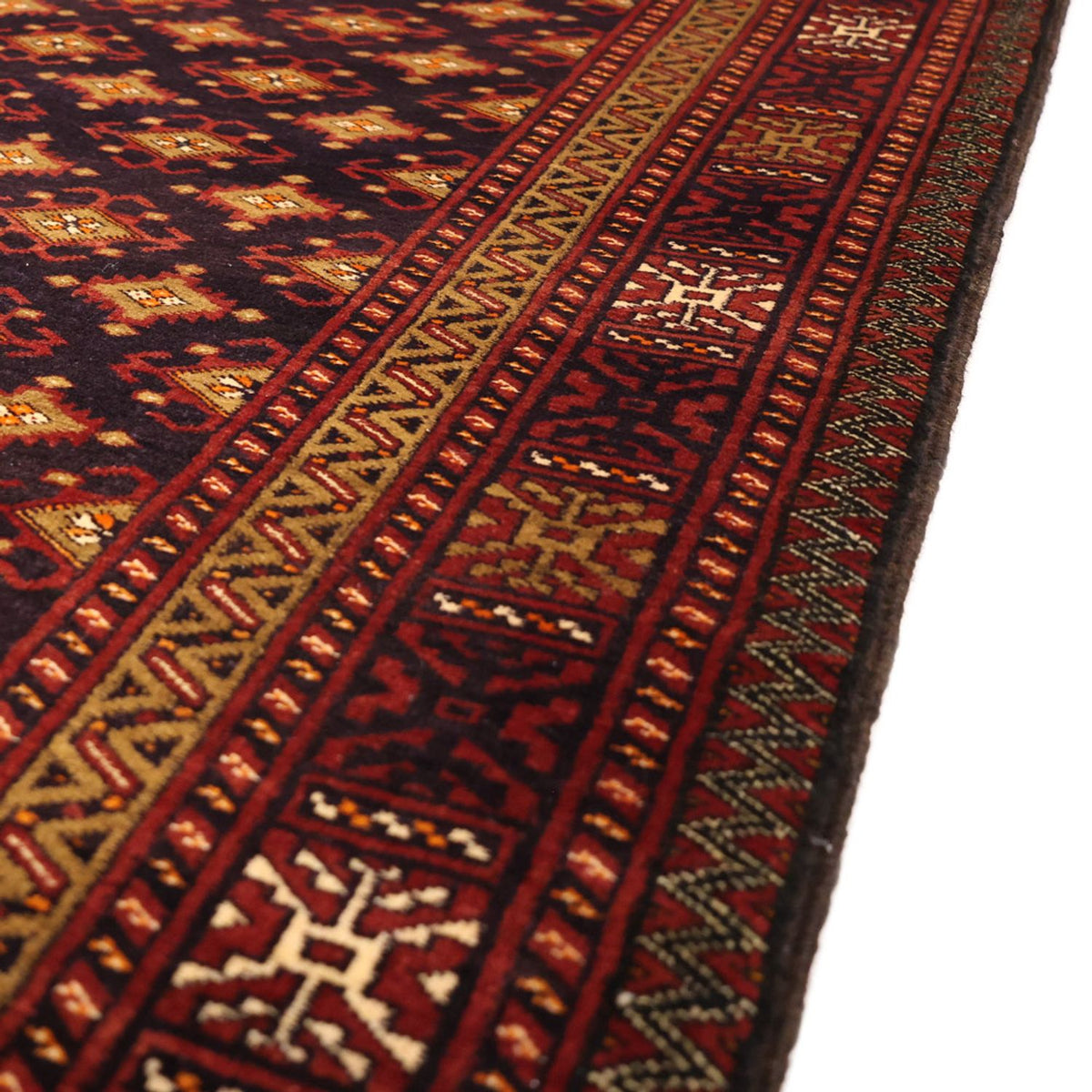 Tapis de couloir Tapis Belutsch - 220 x 108 cm - marron foncé