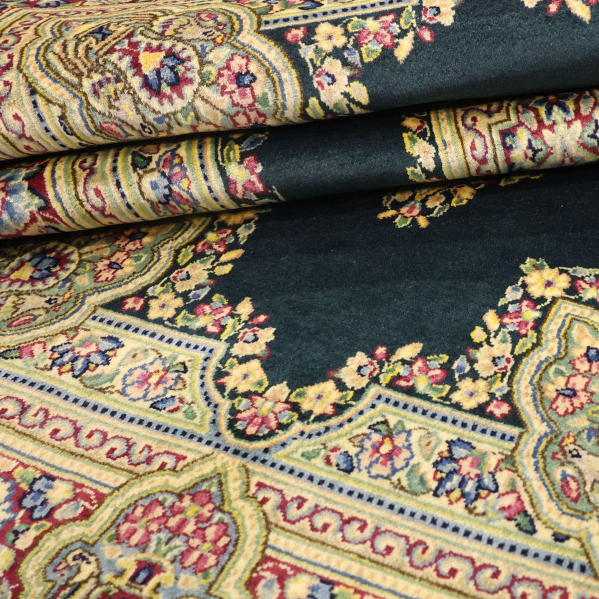 Tapis persan - Classique - 152 x 92 cm - bleu foncé