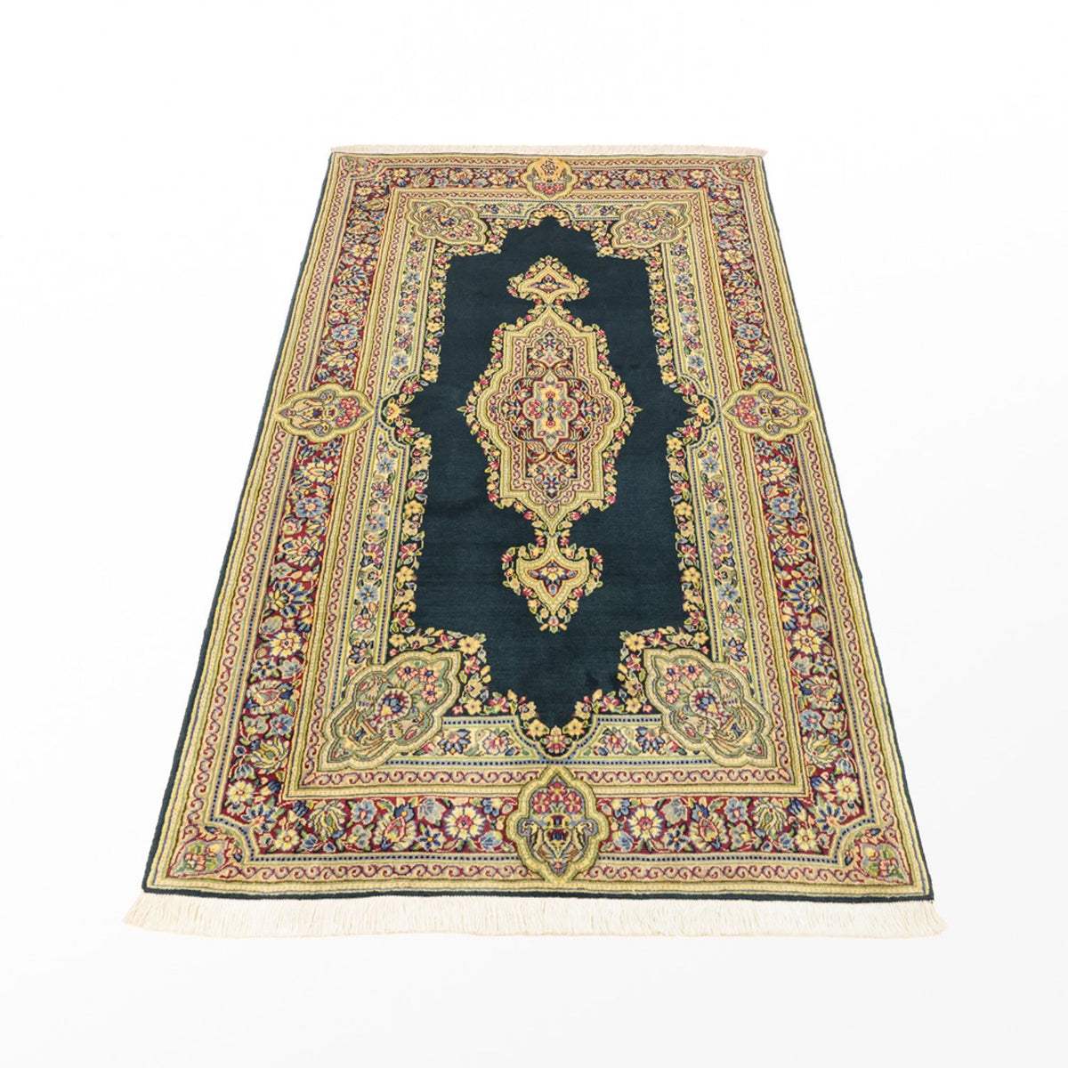 Tapis persan - Classique - 152 x 92 cm - bleu foncé