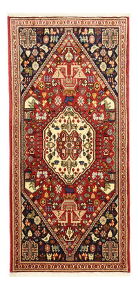 Tapis Gabbeh - Persan Kashkuli - 153 x 70 cm - rouge