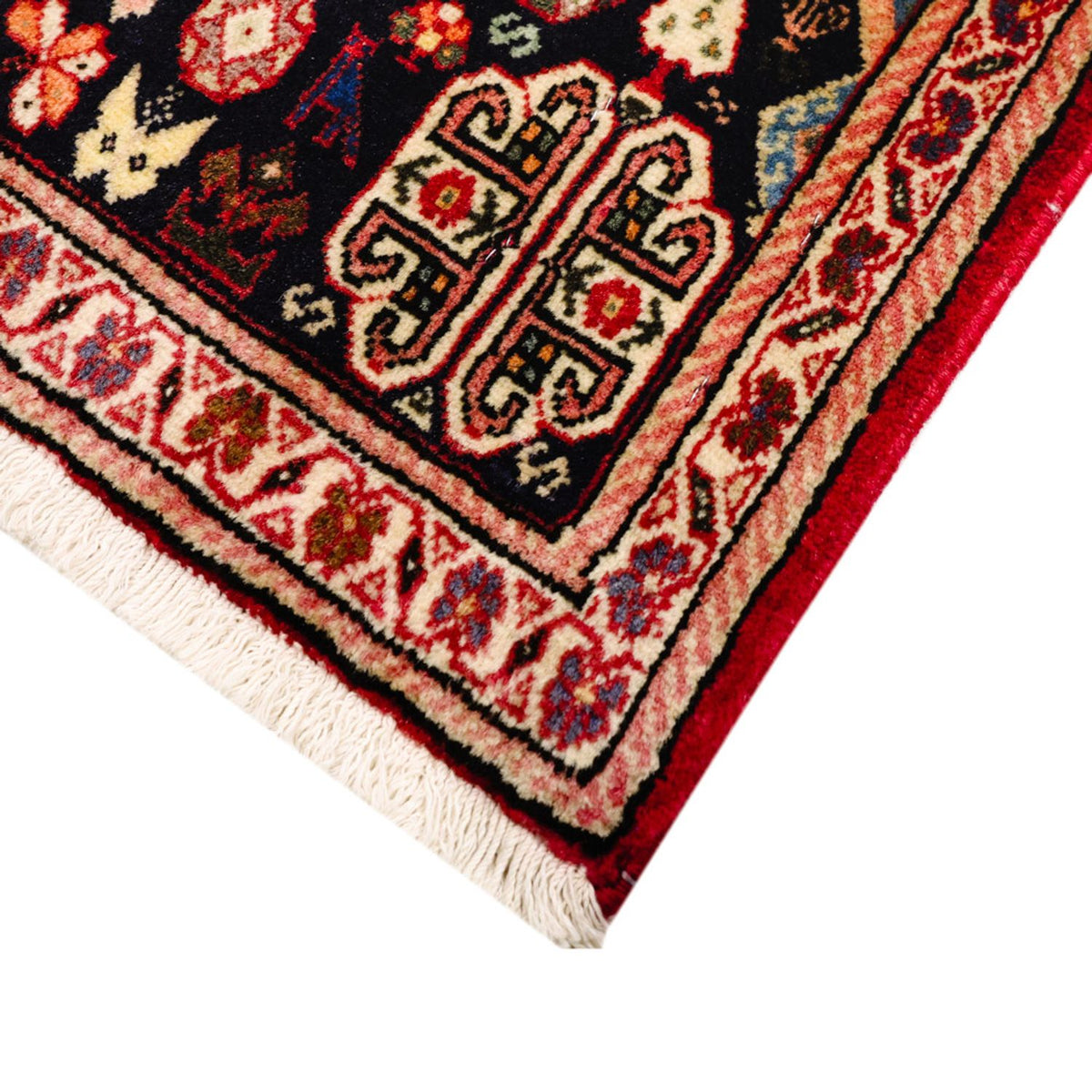Tapis Gabbeh - Persan Kashkuli - 153 x 70 cm - rouge