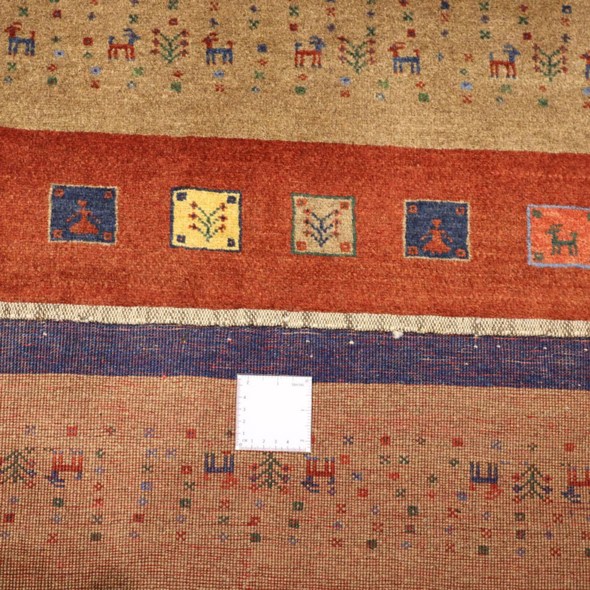 Tapis Gabbeh - Persan Kashkuli - 184 x 121 cm - rouge