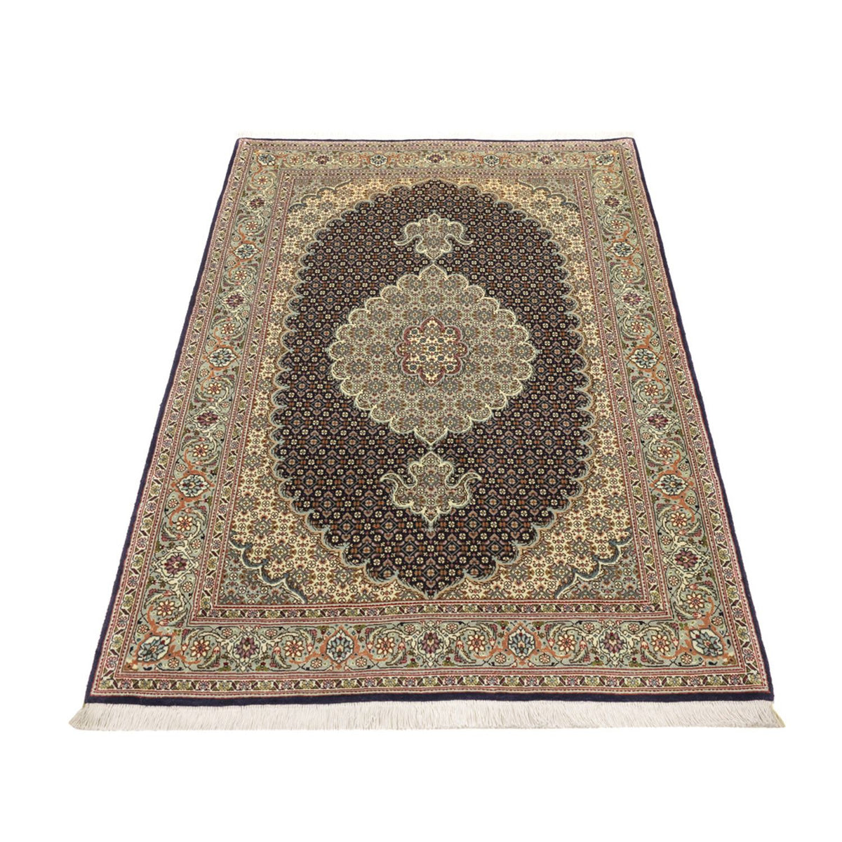 Tapis persan - Tabriz - Royal - 147 x 100 cm - beige foncé