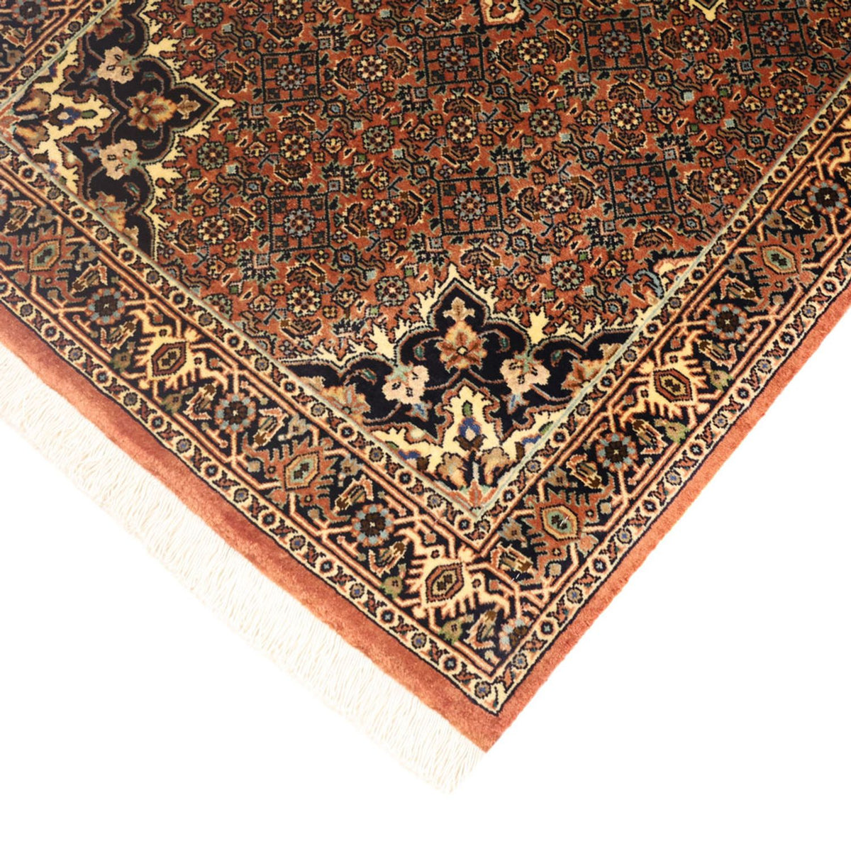 Tapis persan - Bidjar - 133 x 73 cm - beige foncé