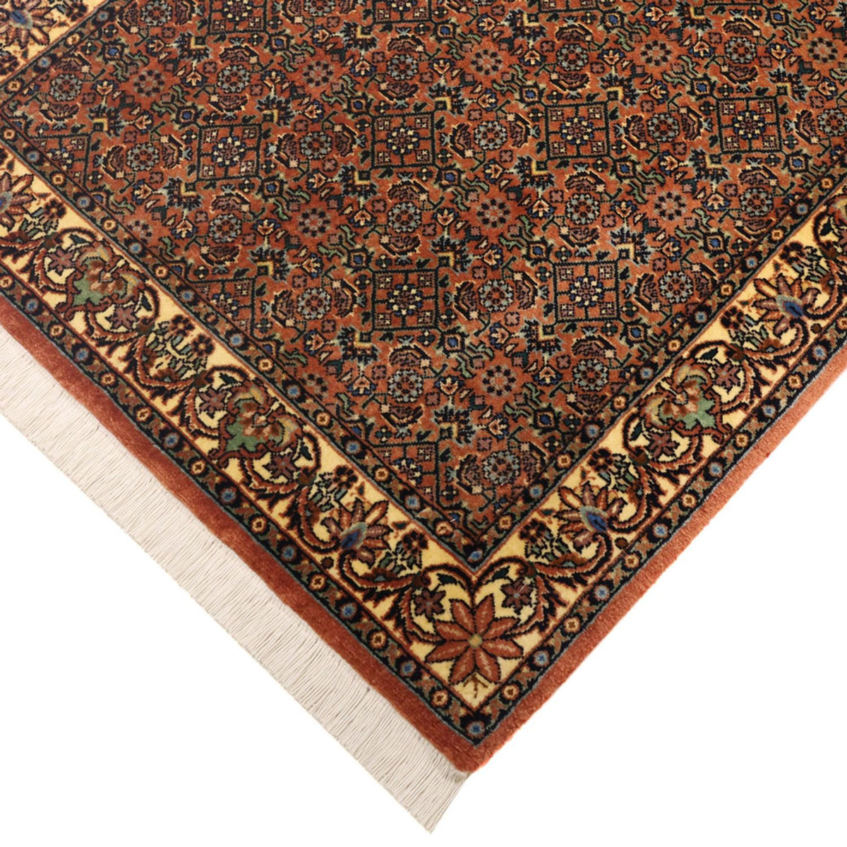 Tapis persan - Bidjar - 144 x 71 cm - beige foncé