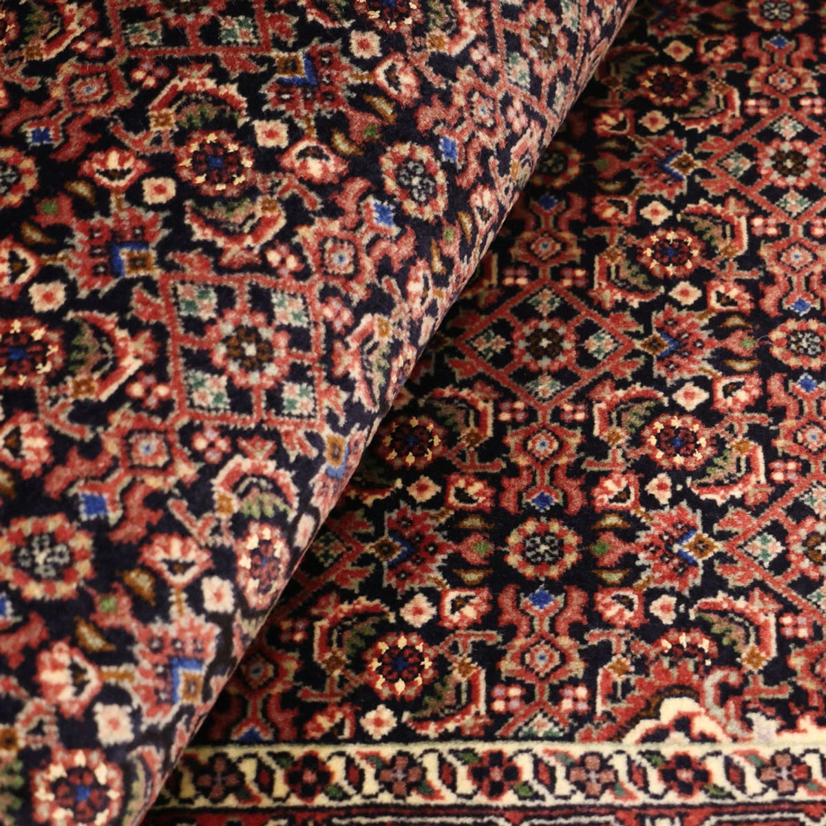 Tapis persan - Bidjar - 146 x 90 cm - beige foncé