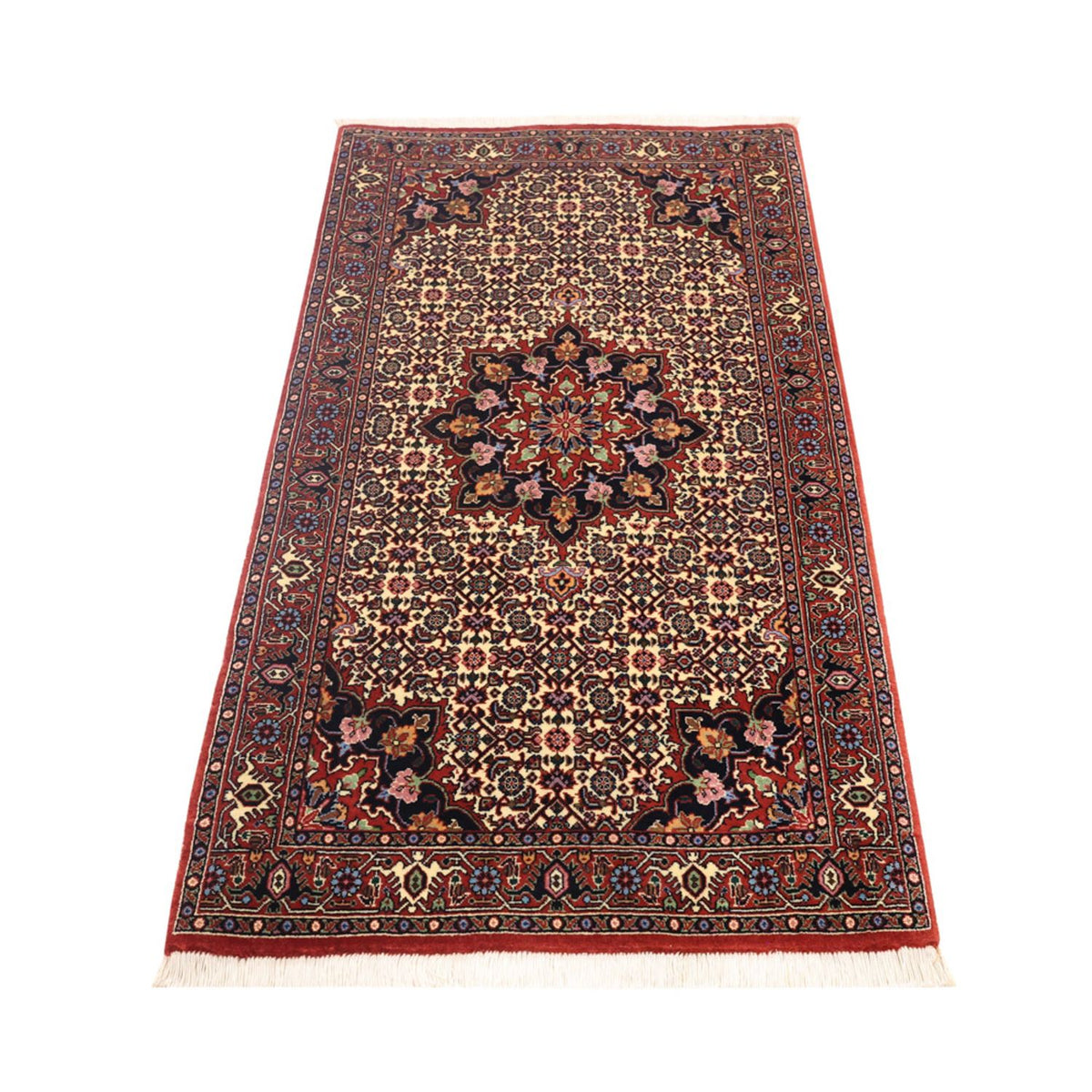 Tapis persan - Bidjar - 137 x 72 cm - beige foncé