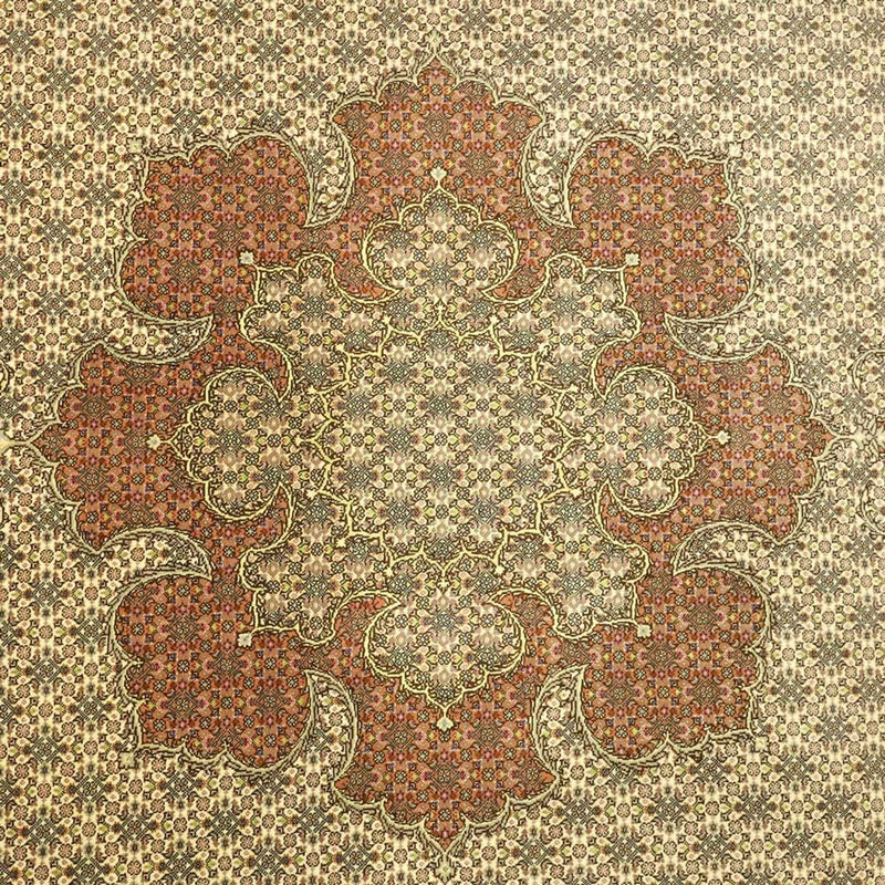 Tapis persan - Tabriz - 300 x 201 cm - beige clair