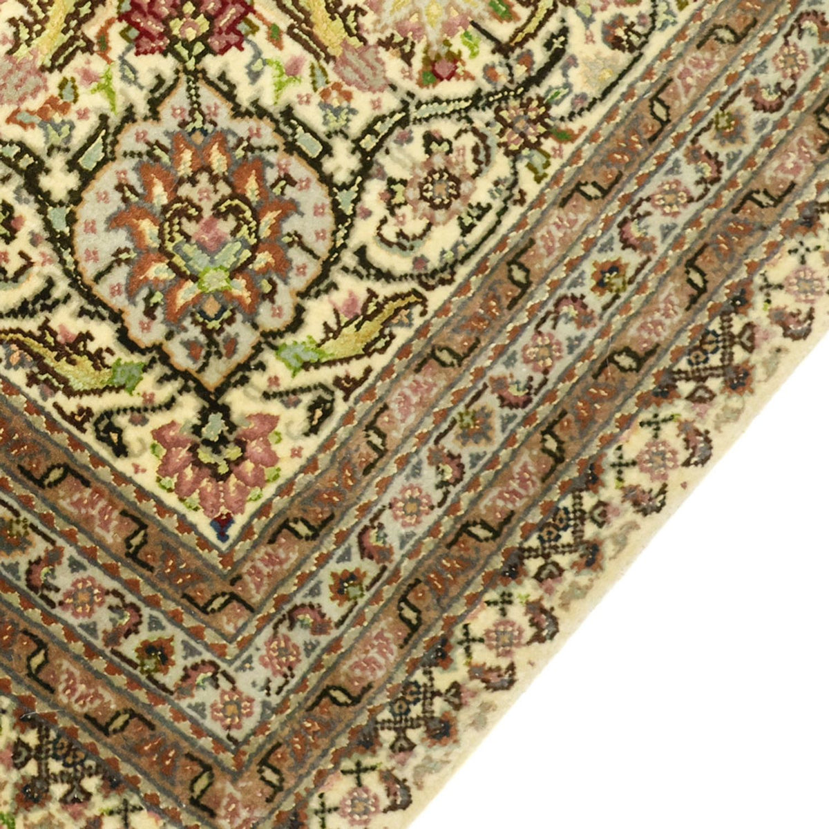 Tapis persan - Tabriz - 300 x 201 cm - beige clair