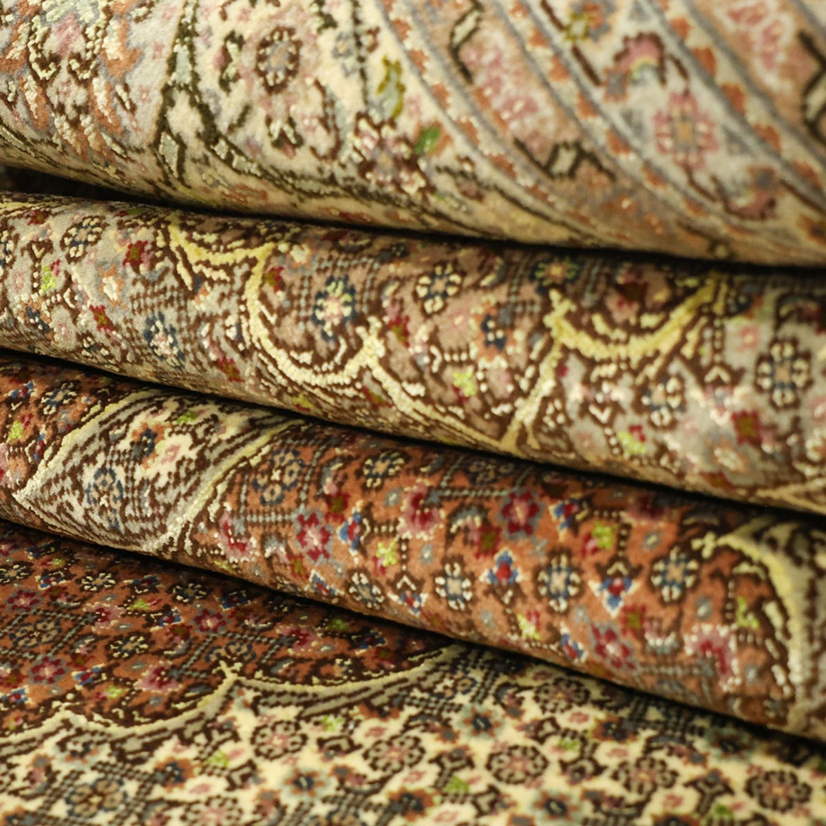 Tapis persan - Tabriz - 300 x 201 cm - beige clair