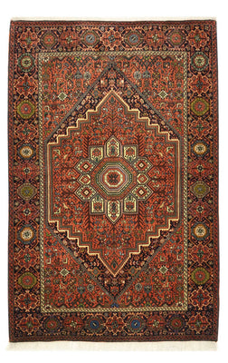 Tapis persan - Nomadic - 156 x 103 cm - terracotta