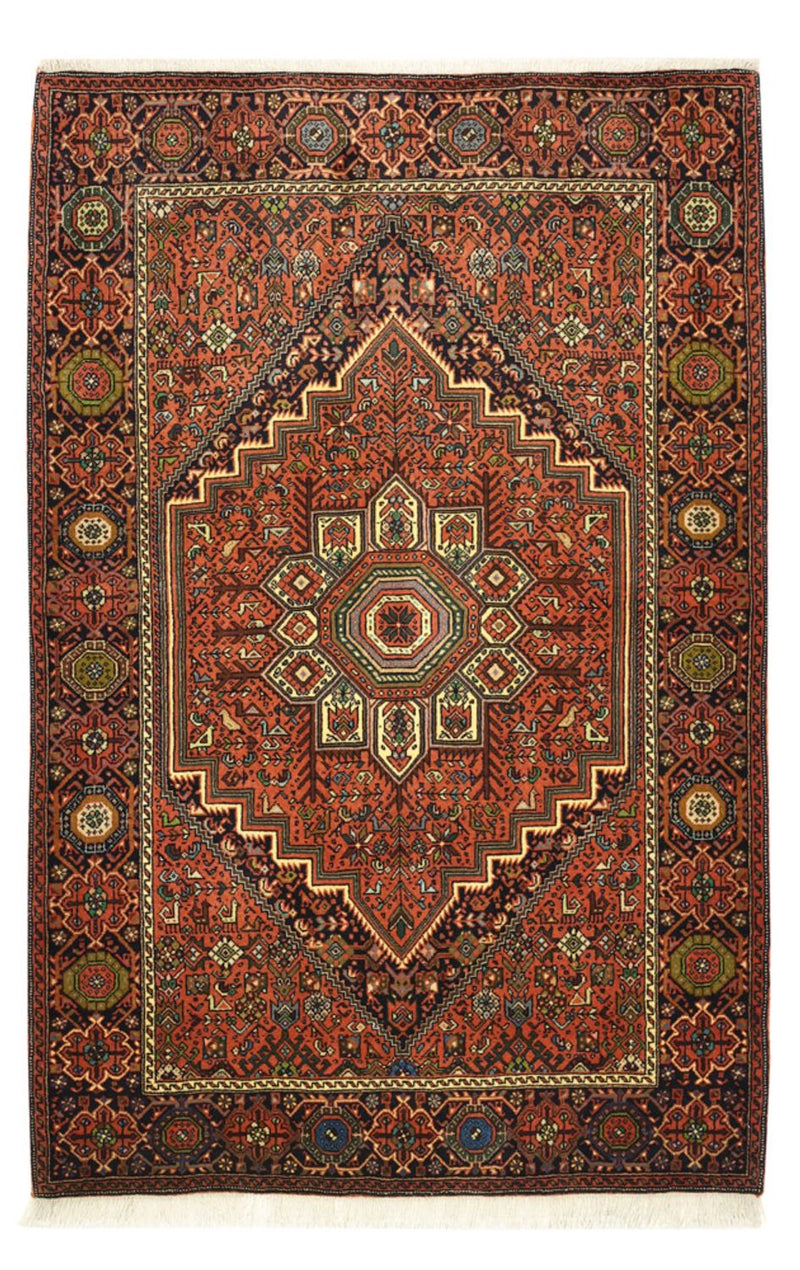Tapis persan - Nomadic - 156 x 103 cm - terracotta
