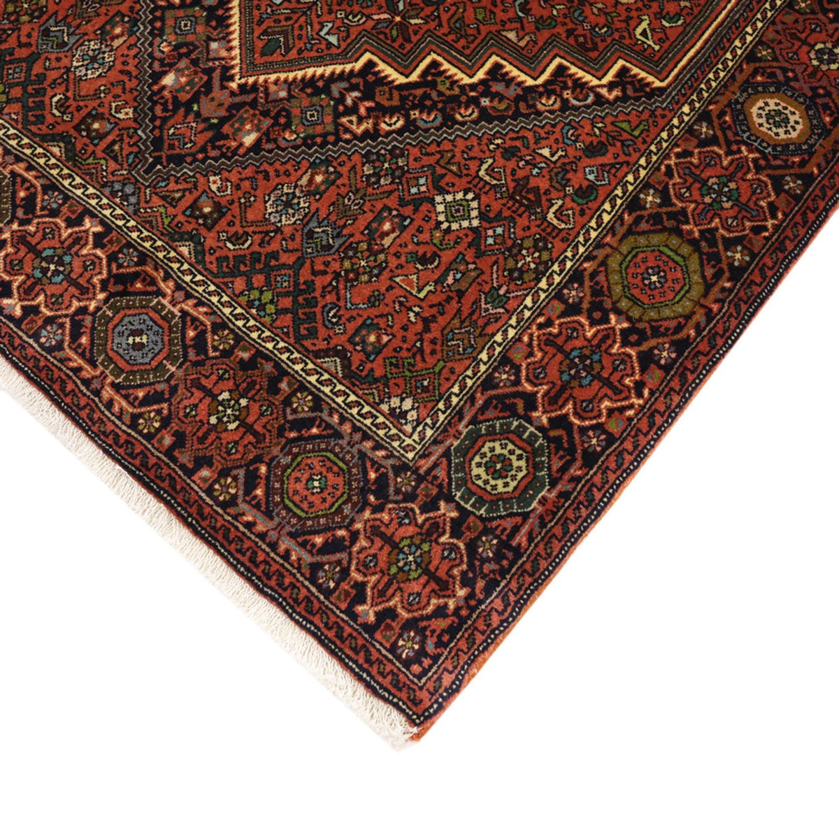 Tapis persan - Nomadic - 156 x 103 cm - terracotta