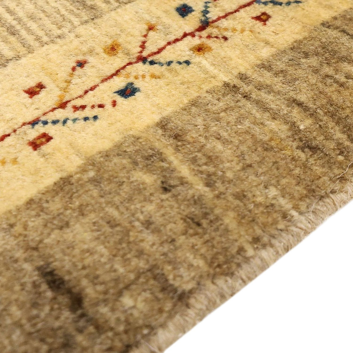 Tapis Gabbeh - Persan Kashkuli - 158 x 112 cm - beige