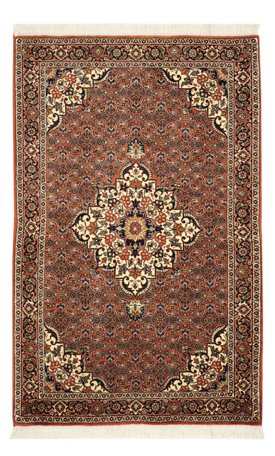 Tapis persan - Bidjar - 141 x 89 cm - beige foncé