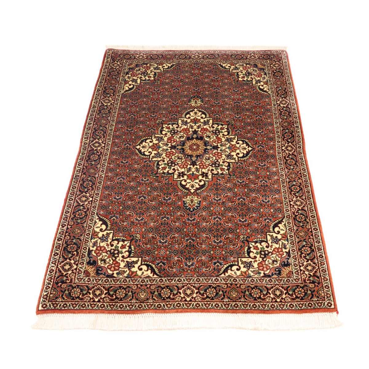Tapis persan - Bidjar - 141 x 89 cm - beige foncé