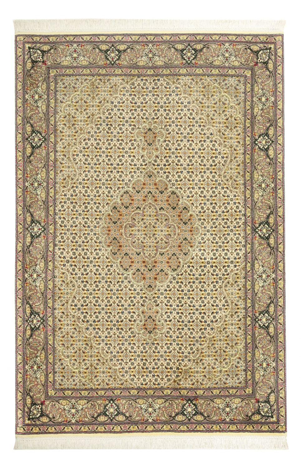 Tapis persan - Tabriz - Royal - 152 x 101 cm - vert olive
