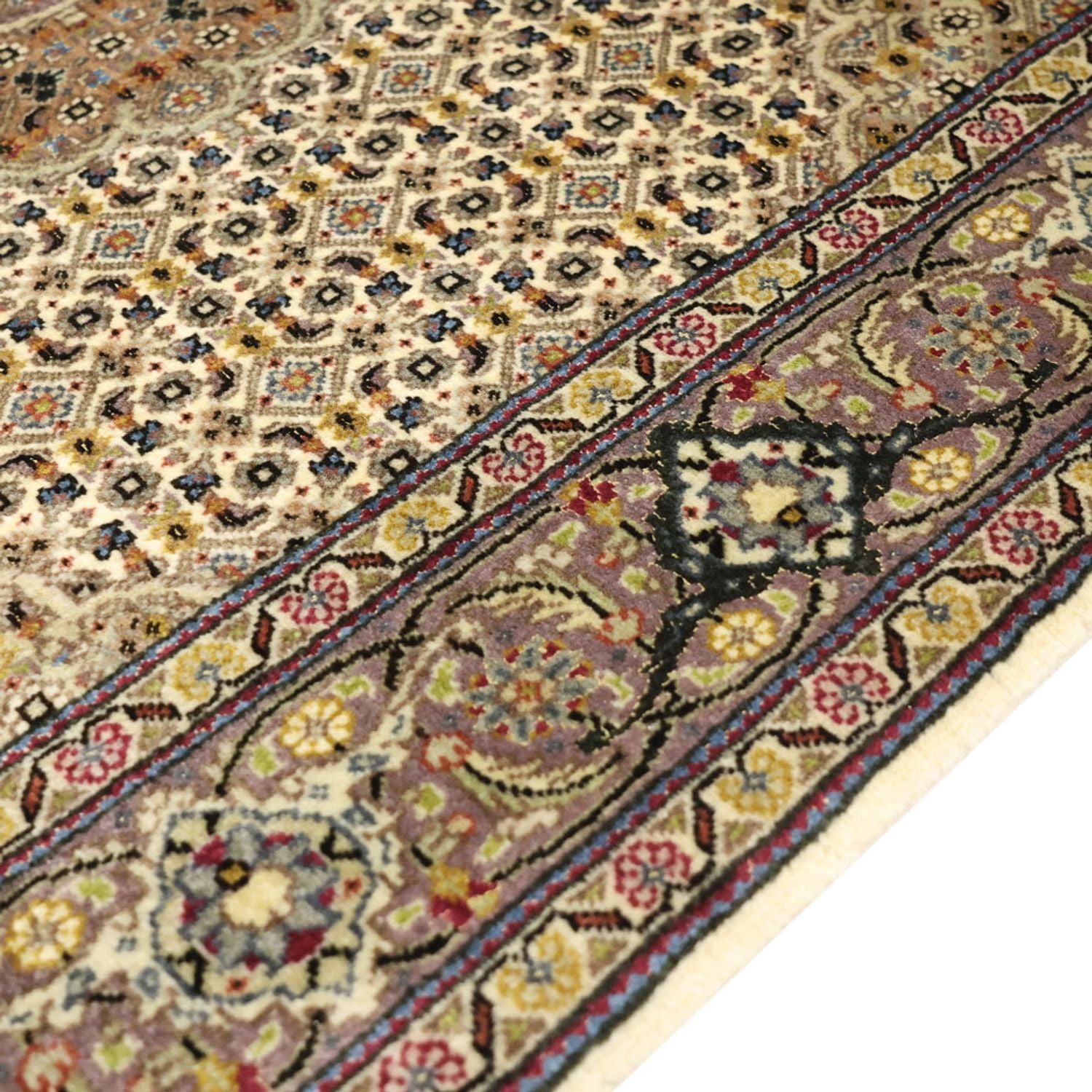 Tapis persan - Tabriz - Royal - 152 x 101 cm - vert olive