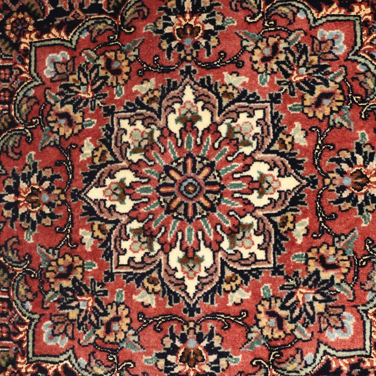 Tapis persan - Bidjar - 131 x 79 cm - rouge foncé