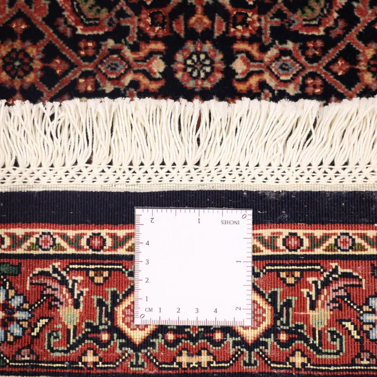 Tapis persan - Bidjar - 131 x 79 cm - rouge foncé