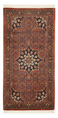 Tapis persan - Bidjar - 139 x 68 cm - rouge foncé