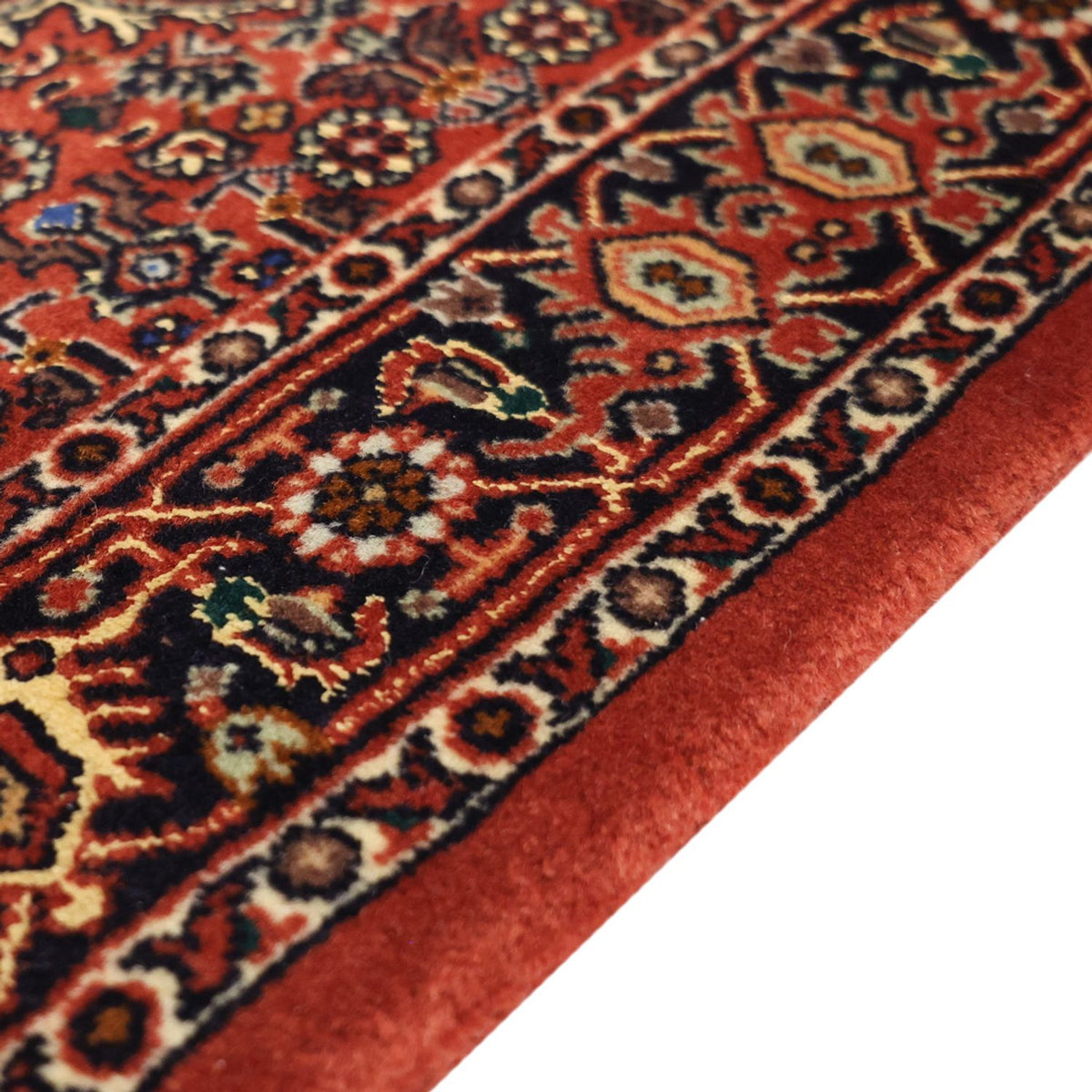 Tapis persan - Bidjar - 139 x 68 cm - rouge foncé