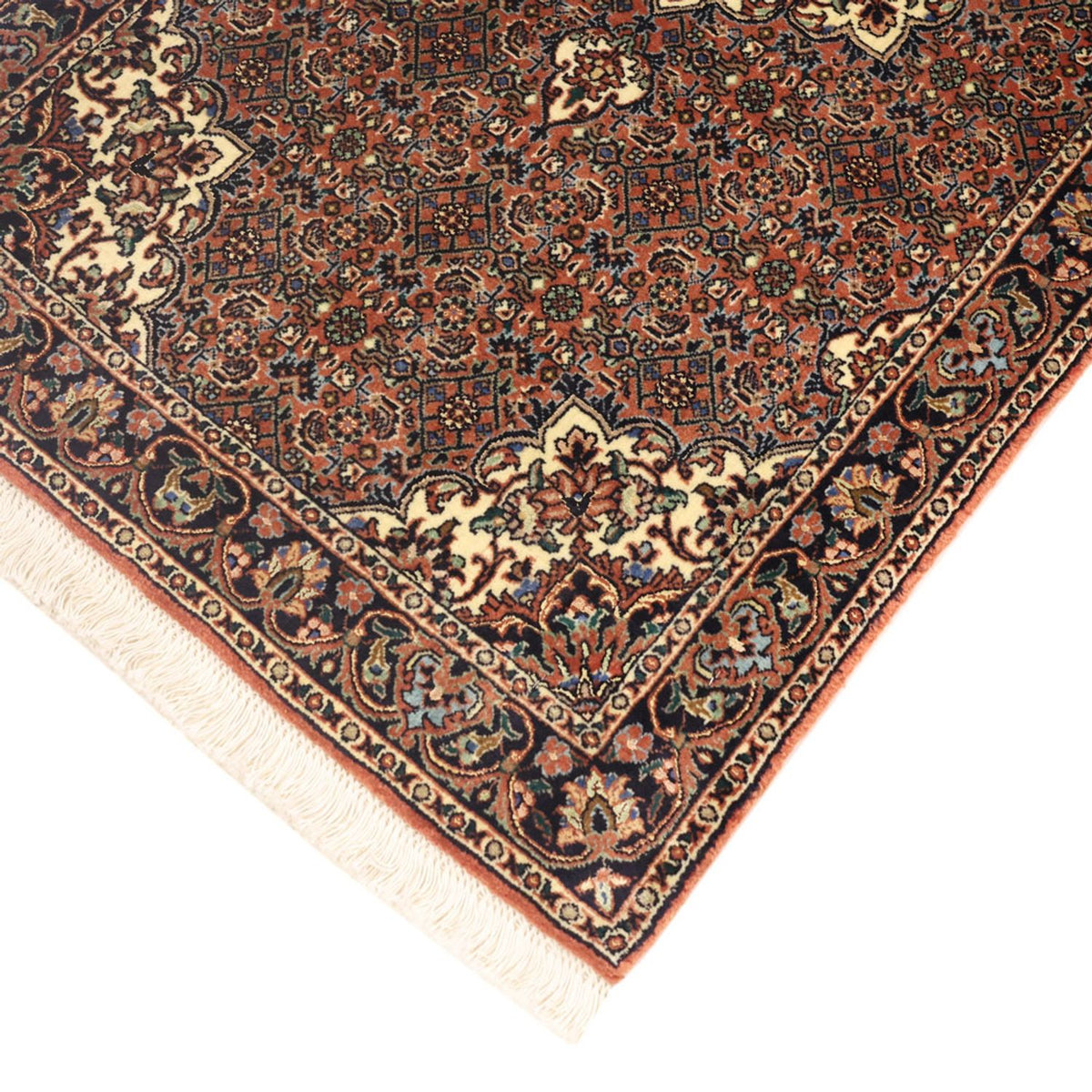 Tapis persan - Bidjar - 144 x 70 cm - beige foncé