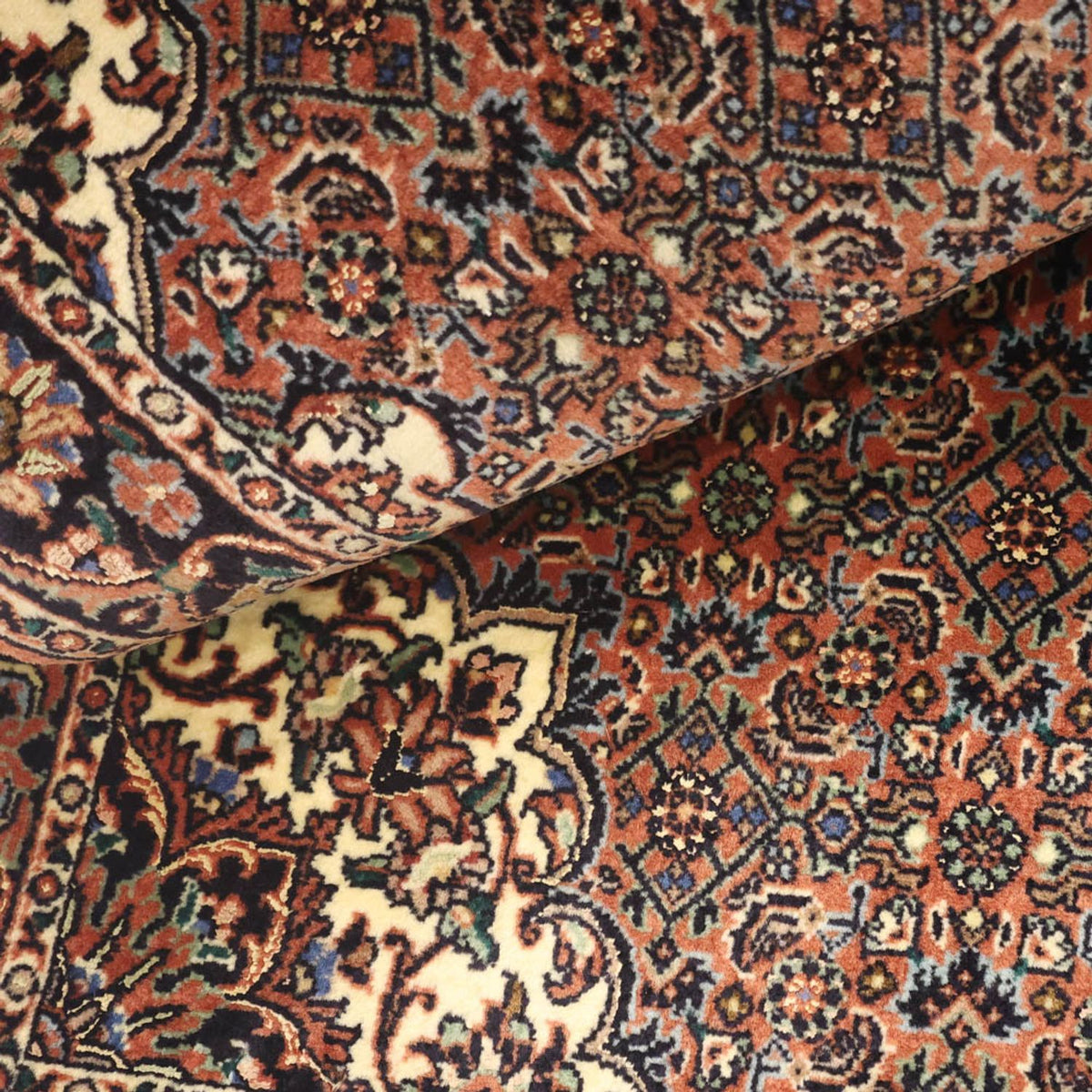 Tapis persan - Bidjar - 144 x 70 cm - beige foncé