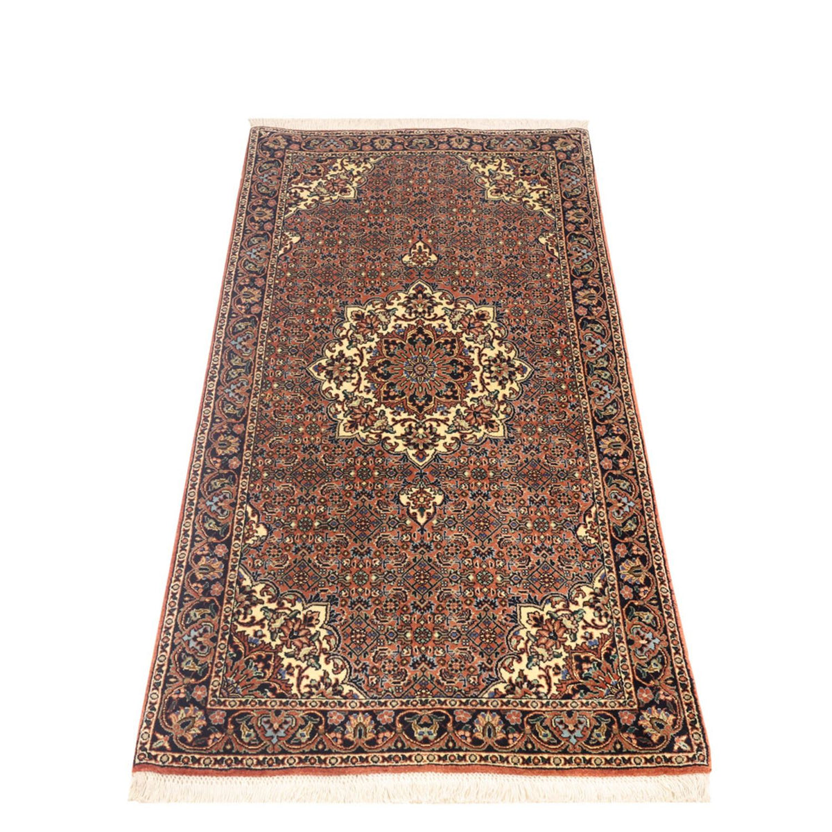 Tapis persan - Bidjar - 144 x 70 cm - beige foncé